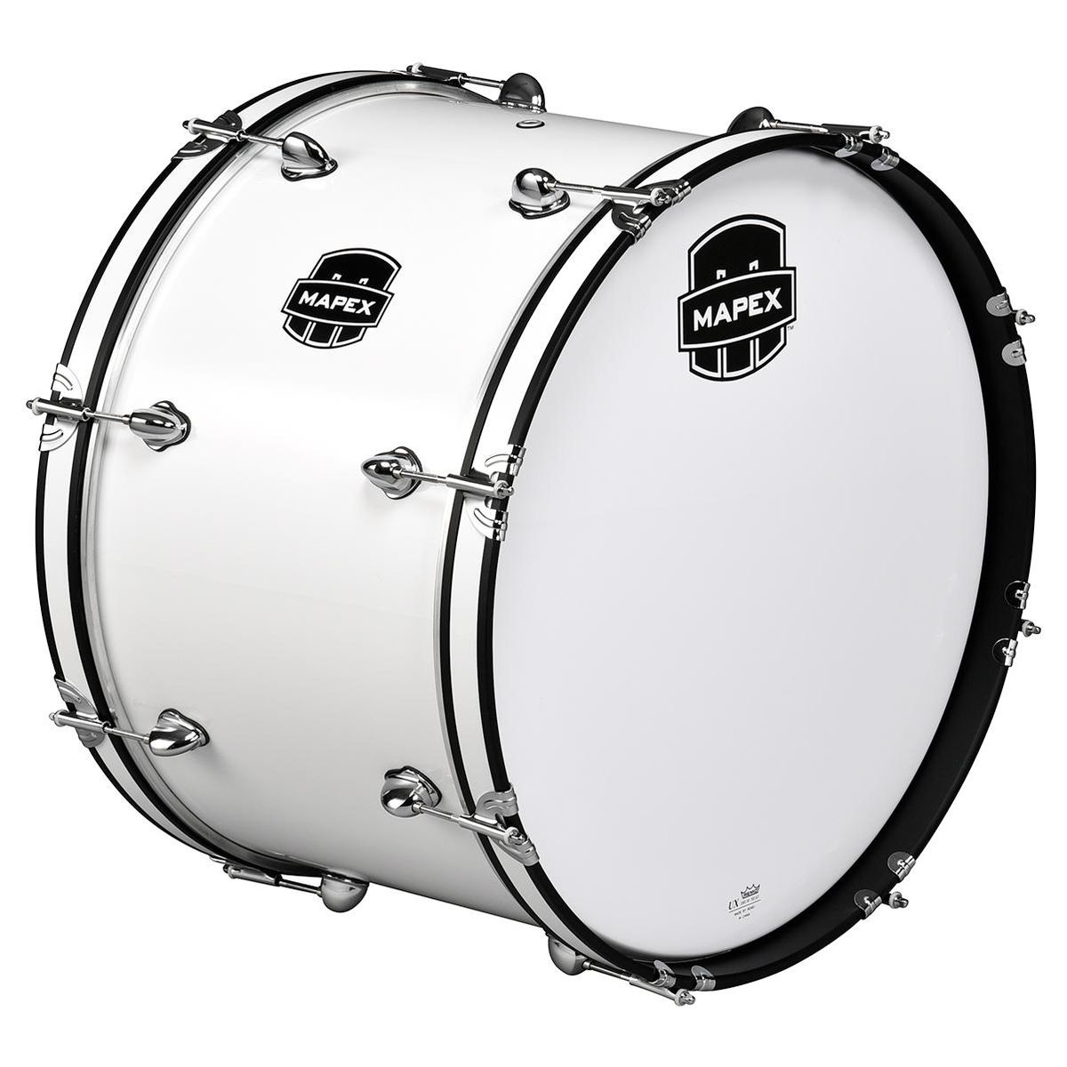 Mapex Contender Marching Bass Drum  MCCBS2214, White, 22x14